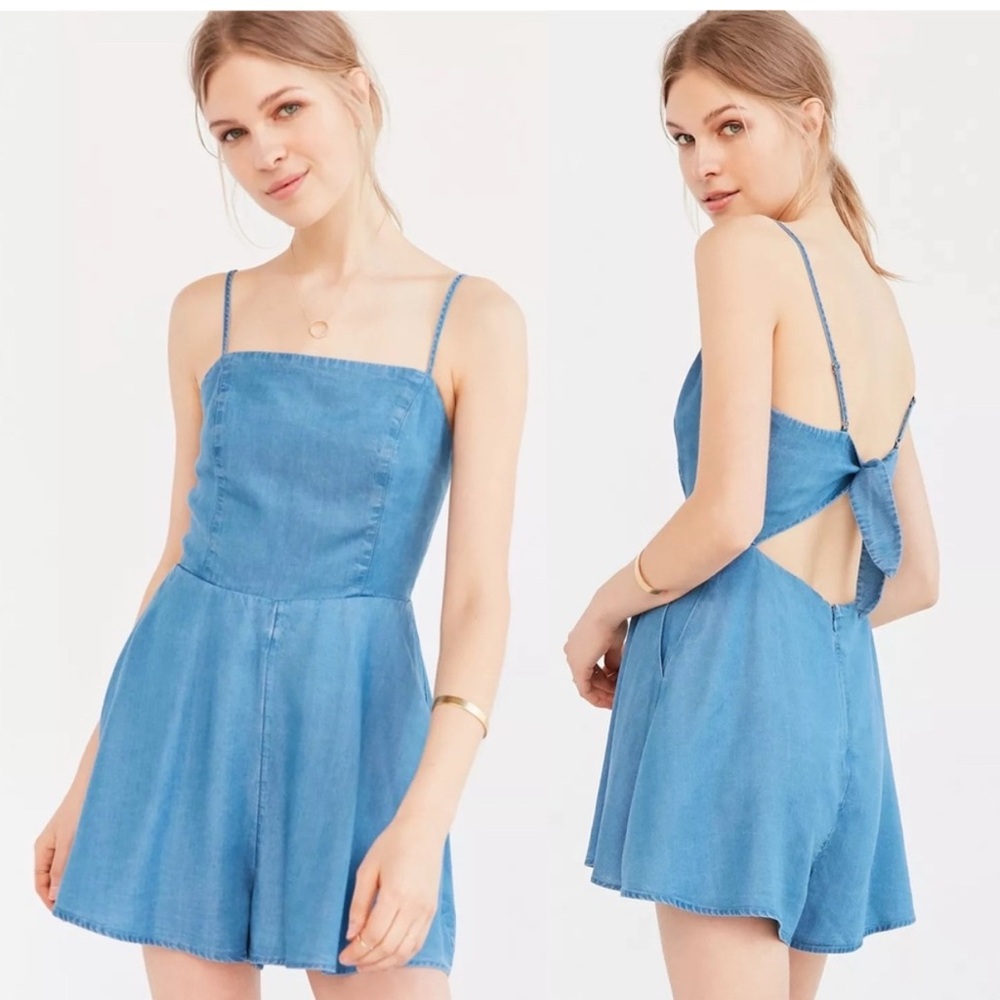 Kimchi Blue Light Denim Romper